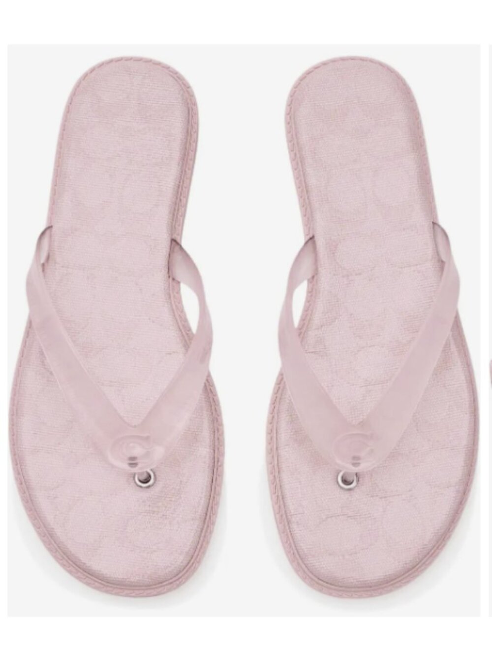 Coach Women's Jelly Flip Flop in Signature Candy Pink US 9 NWB